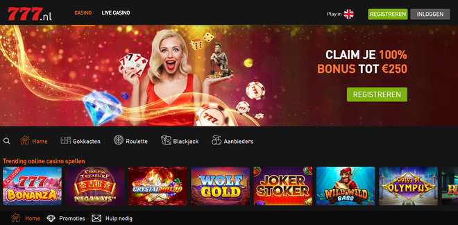 Casino777 interface